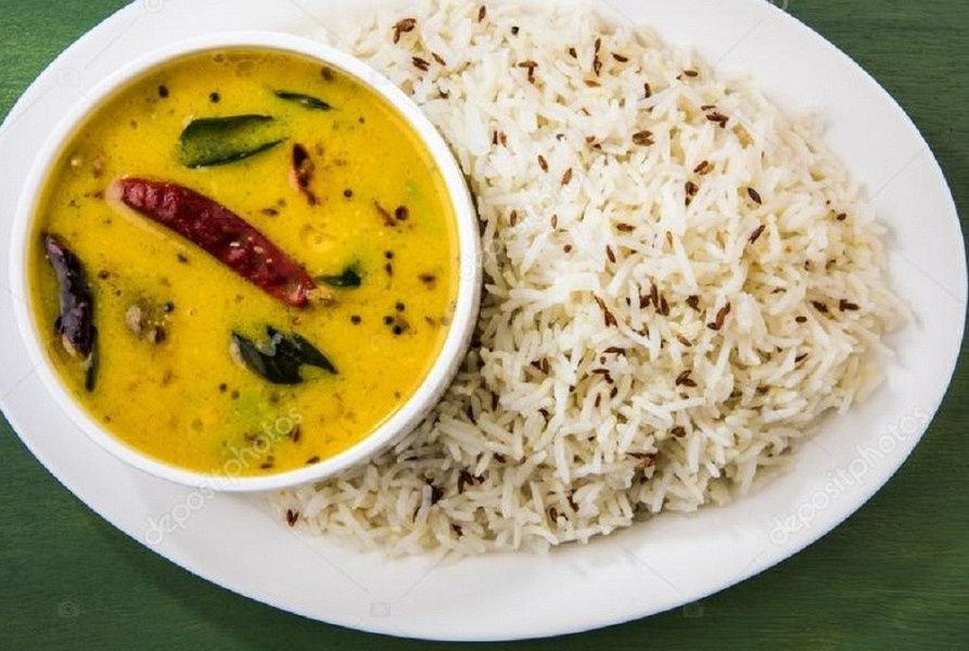 Dal Tadka With Jeera Rice