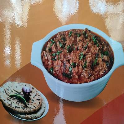 Baingan Bharta With 2 Bajari Ki Roti