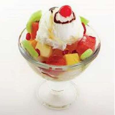 Fruit Salad With Ice Cream