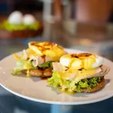 Eggs Benedict with Smoked Chicken Ham