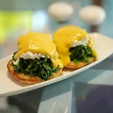 Eggs Benedict with Wilted Spinach